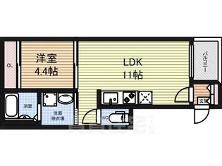 ハーモニーテラス上飯田北町【3階】の間取り
