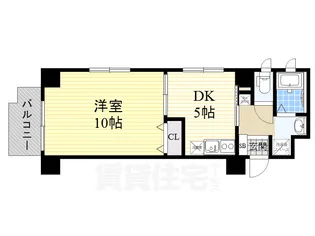 アーバンフラッツ伏見【9階】の間取り