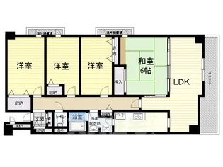 ブエナビスタ西宮浜町【4階】の間取り