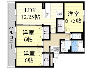 Sunny Court A棟【3階】の間取り