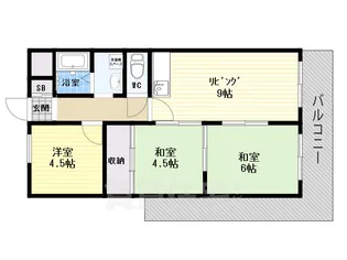 第2丸重グランドハイツ【8階】の間取り