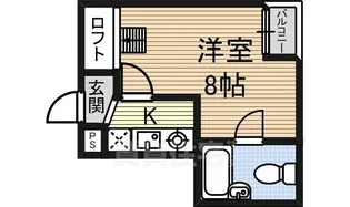 カーサクイント【1階】の間取り