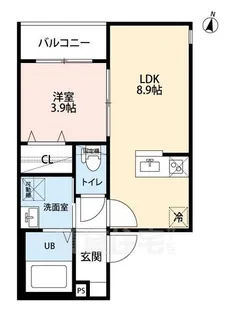 COLORS2(カラーズツー【3階】の間取り