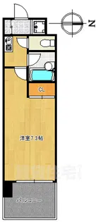 サンシティ四条西洞院【4階】の間取り