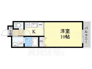 アンプルールクラージュコリーヌシャン2【1階】の間取り