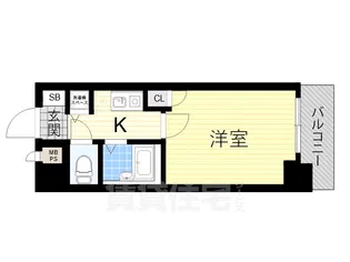 リーガル新大阪3【7階】の間取り