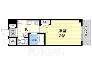 AXISLIFE大阪城北(旧ラナップスクエア大阪城北【2階】の間取り