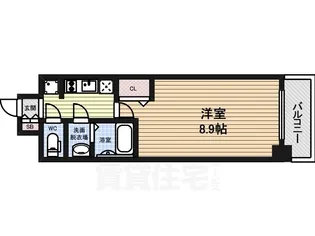 ファスティーナ志賀本通【9階】の間取り