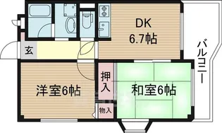 ル・グラン須賀の森【4階】の間取り