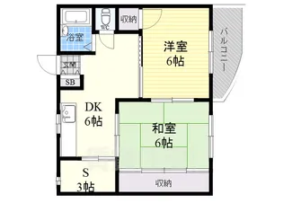 大隅小谷マンション【4階】の間取り