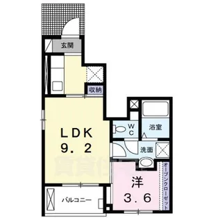 大阪府豊中市小曽根2丁目【アパート】の間取り