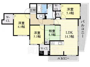 ベレーサ鶴舞公園【11階】の間取り