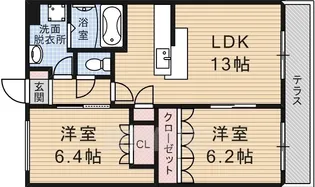 パステルヒルズ【2階】の間取り