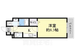 S-FORT堀田通【3階】の間取り