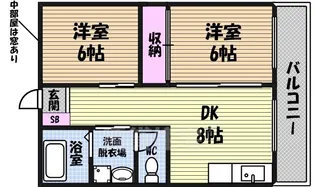 森ビル【6階】の間取り