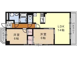 カーサグラニーレ【2階】の間取り