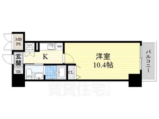 大阪府堺市堺区北花田口町2丁【マンション】の間取り