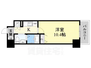 大阪府堺市堺区北花田口町2丁【マンション】の間取り