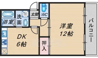 千成パークハイツアベ【1階】の間取り