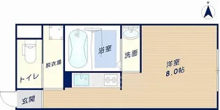 ギャレ鴻池【4階】の間取り