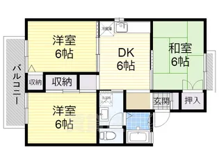 セジュール堀井【1階】の間取り