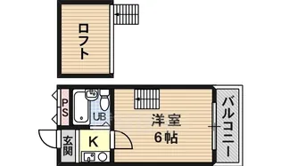フォンタル西板持A棟【3階】の間取り