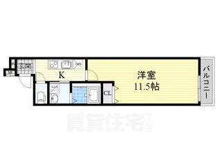 大阪府大阪市住吉区沢之町2丁目【アパート】の間取り