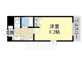 サンライズ新金山【6階】の間取り