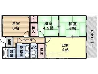 エムテック藤井寺【3階】の間取り