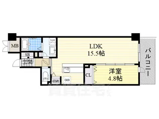 大阪府豊中市小曽根1丁目【マンション】の間取り