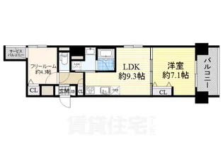 プレサンス丸の内フォート【14階】の間取り