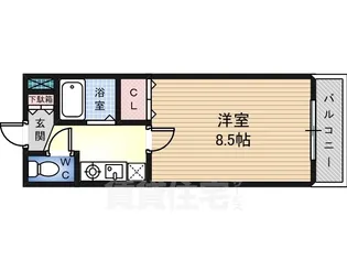 大阪府堺市北区中百舌鳥町5丁【マンション】の間取り