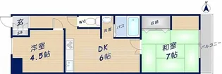 2DKの間取り画像
