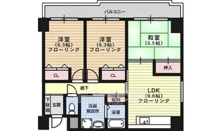 ノイ・ディアール御池【4階】の間取り