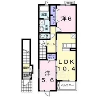 フォルテシモ f【2階】の間取り