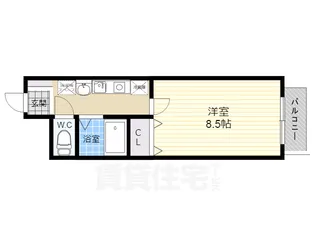 レ・タン・ドゥ・ラ・メールCK4【9階】の間取り