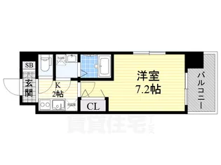 UURコート名古屋名駅【10階】の間取り