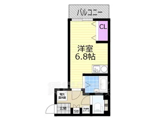 大阪府茨木市末広町【マンション】の間取り