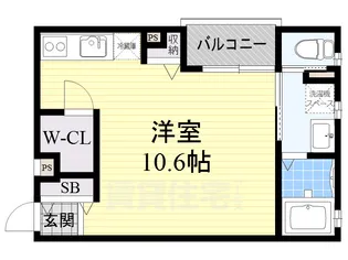 エミネンス蛍池【2階】の間取り