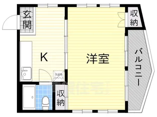中央1丁目小堀マンション【4階】の間取り