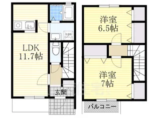コンコルディアちゃやがさか NORTH【1階】の間取り