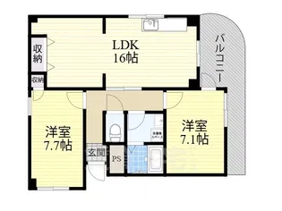 カサベルデ【3階】の間取り