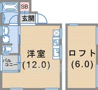 パロス山本通り【1階】の間取り