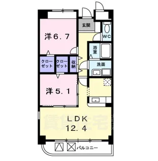 プレシャスコート【2階】の間取り