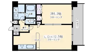 プレサンス京大南【6階】の間取り