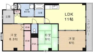 ミレニアムA【2階】の間取り