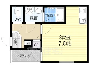 ハーモニーテラス大久手町【1階】の間取り