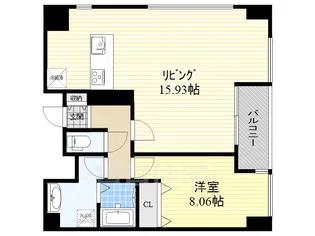 グラン・アベニュー栄【13階】の間取り