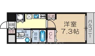 セレッソコートリバーサイドOSAKA【4階】の間取り