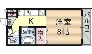 フルーレ伊勢【2階】の間取り